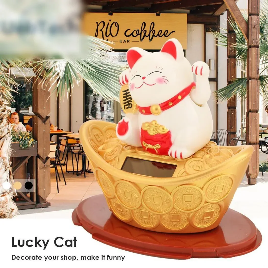 Renewable Energy House - Lucky Cat Cat Wealth Cat Solar