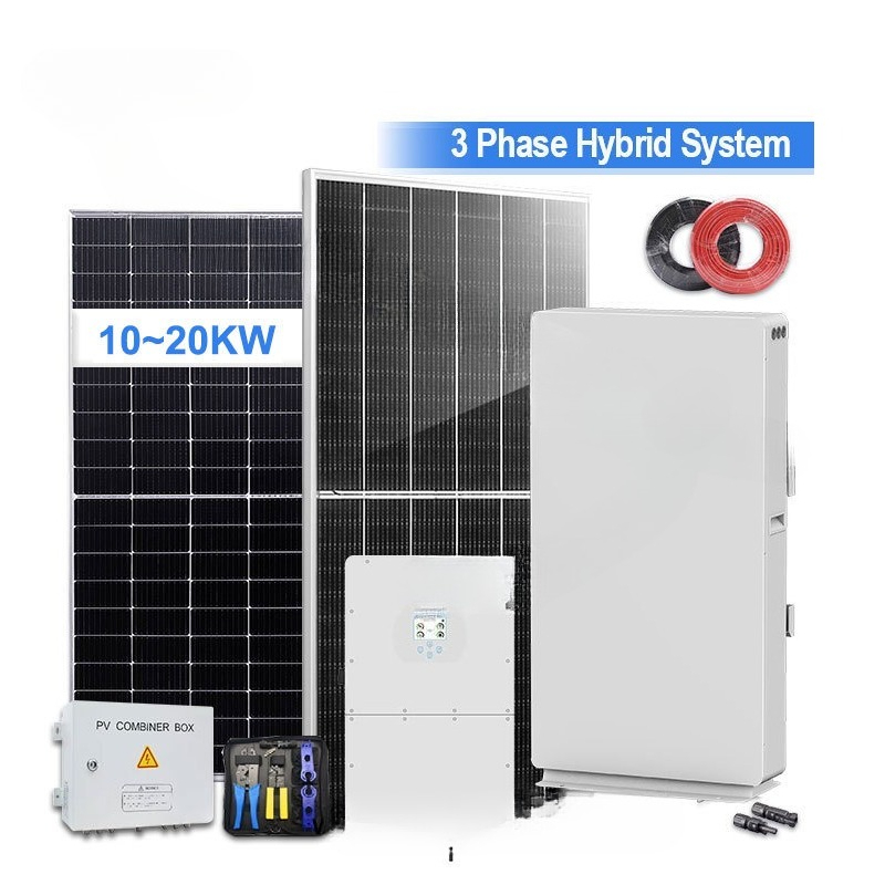 Solar Panel System 10Kw - 10Kw 10Kw 19Kw Litium Complete Set