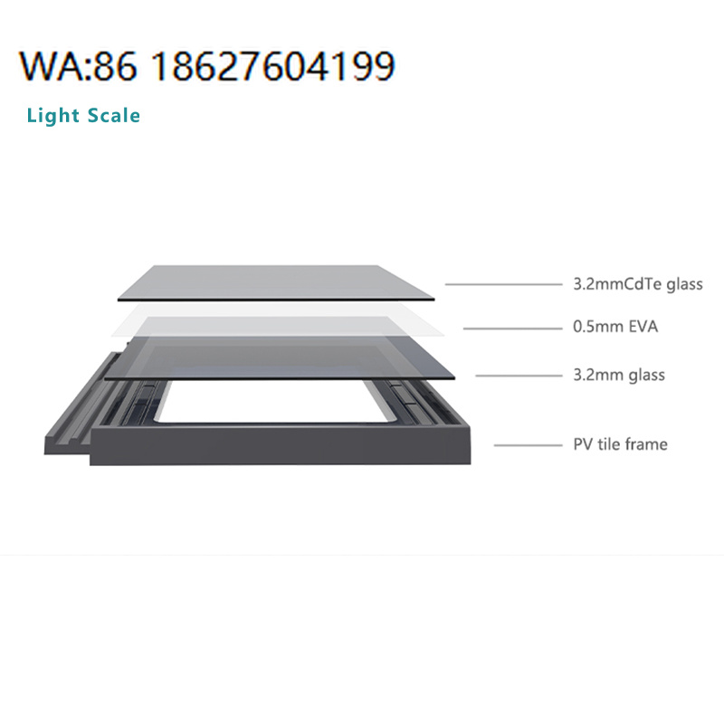 Renewable Energy Technology - Light Scale Solar Roof Tiles Photovoltaic