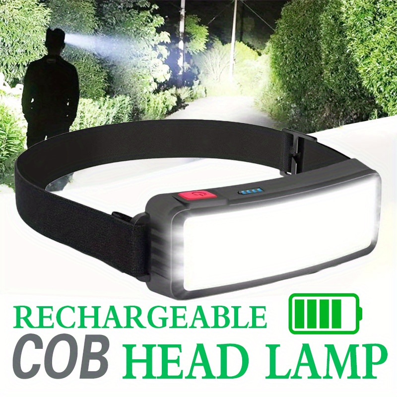 Renewable Energy Battery - Powerful COB LED Headlamp Type-c Rechargeable