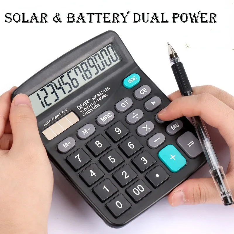 Renewable Energy House - 12-Digit Large LCD Display Calculator Standard