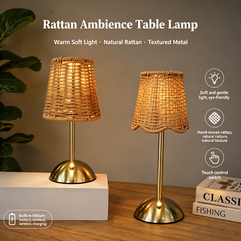 Bohemian Woven Rattan Art Tabl - Renewable Energy Battery recension och pris