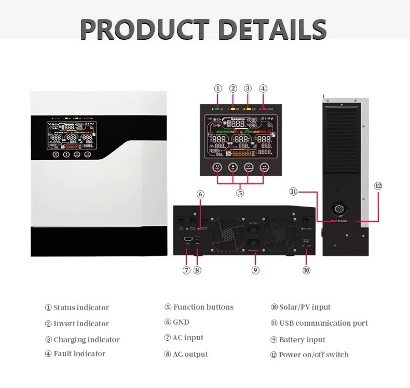 1kw 1kva 2kw 2kva 3kw  5kw 5kv - Hybrid Solar Inverter recension och pris