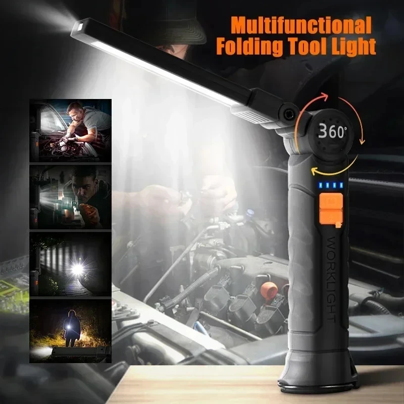 Portable COB LED Flashlight US - Renewable Energy Battery recension och pris