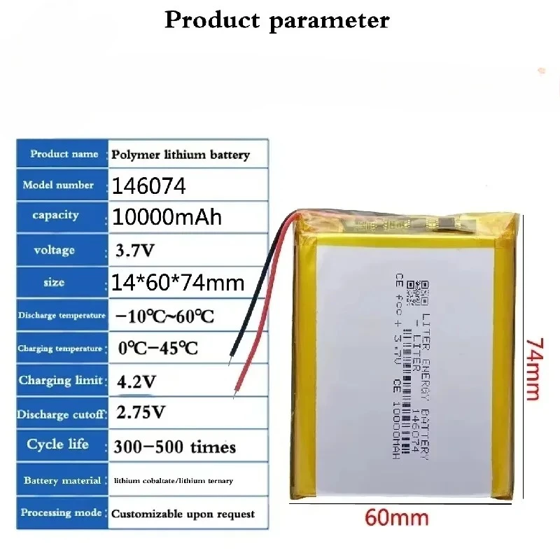 100% Brand New 146074 3.7v 100 - Renewable Energy Technology recension och pris