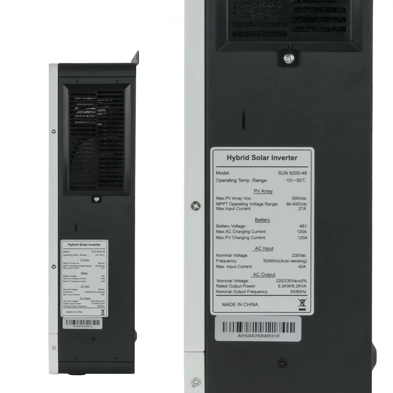 Hybrid solar inverter 6.2KW 48 - Hybrid Solar Inverter recension och pris