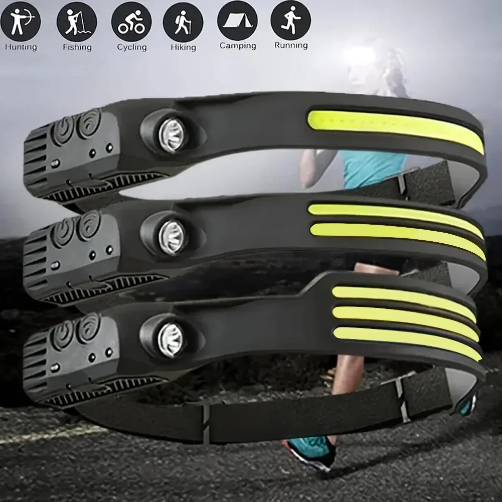 LED Sensor Headlamp Built-in B - Renewable Energy Battery recension och pris