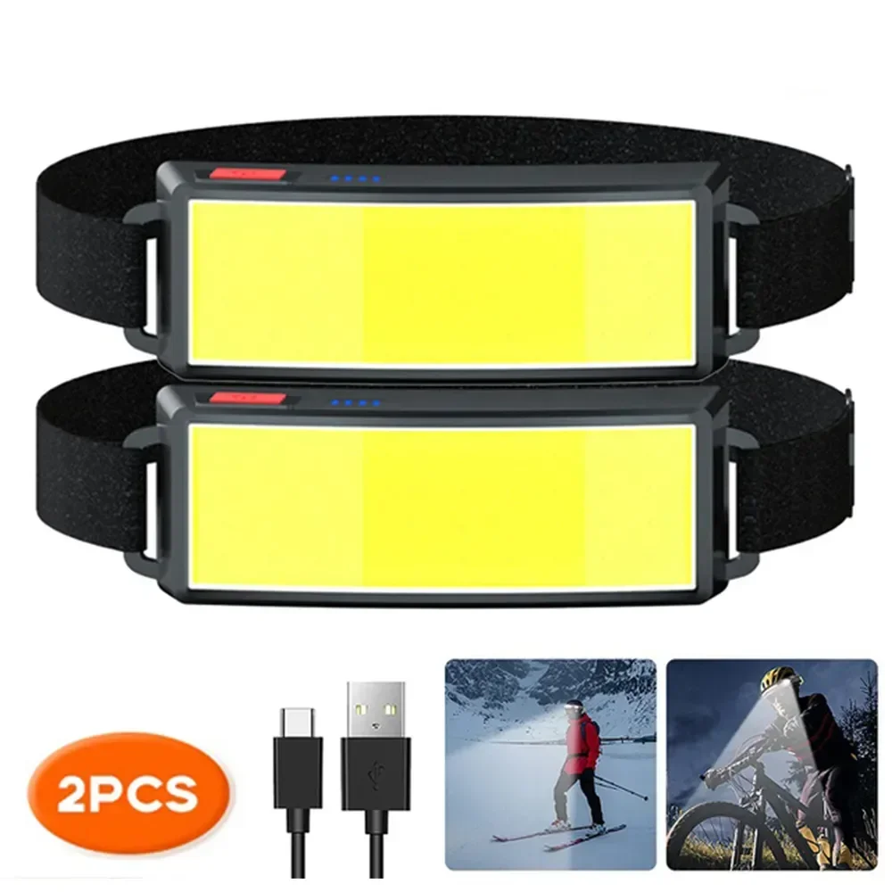 COB Portable LED Headlights Ou - Renewable Energy Battery recension och pris