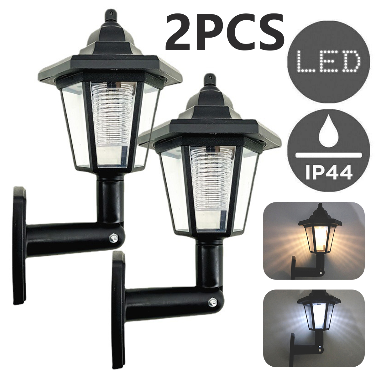 2Pcs Solar Outdoor Light Garde - Renewable Energy House recension och pris
