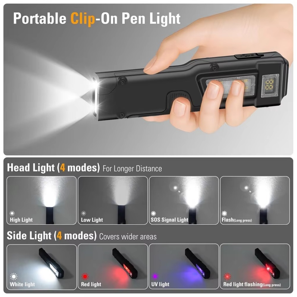 Ultra-Thin EDC Rechargeable LE - Renewable Energy Battery recension och pris